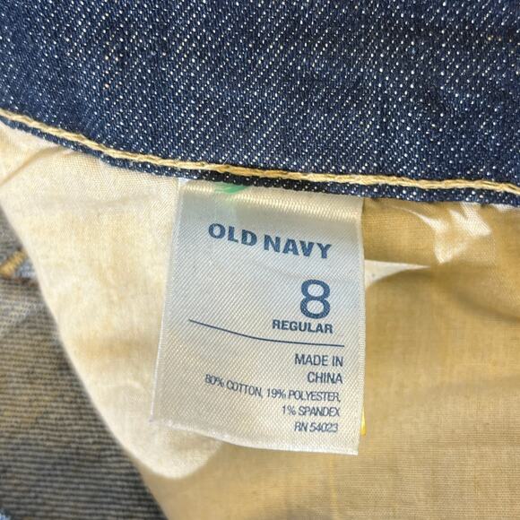 Old Navy The Diva Jeans Womens Size 8 Regular Blue Dark Wash Boot Cut Low Rise - Picture 4 of 16